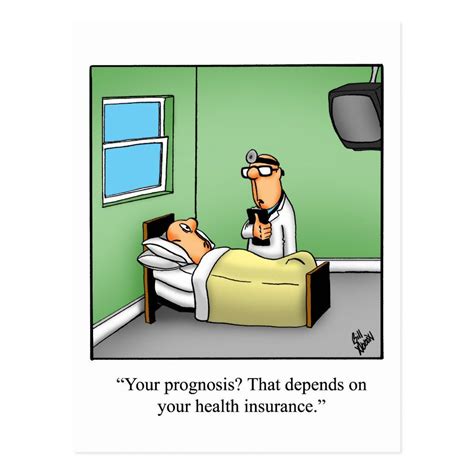 Funny Get Well Humor Postcard Zazzle Health Insurance Humor Health Humor Health Insurance