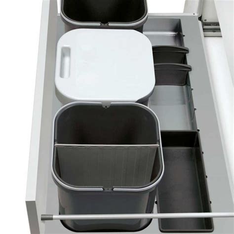Por mucho que se tenga una cocina pequeña, siempre se puede encontrar nuevos rincones que para ellas, lo mejor es tener cubos pequeños de reciclaje o, simplemente, tener unas bolsitas. Kit Cubos Basura Reciclaje Ecológico Line para Cocina