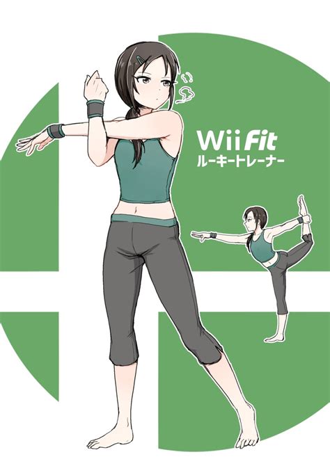 Wii Fit Trainer Wii Fit Trainer Trainer And Aoki Kei Idolmaster And 3 More Drawn By
