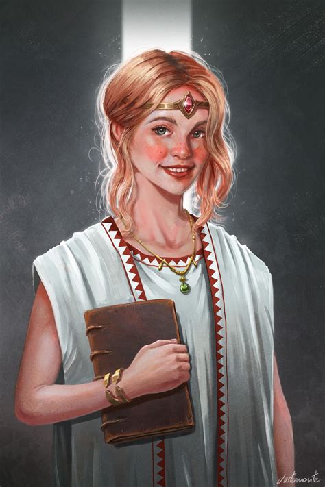 Young Priestess Toni Justamante Jacobs Character Portraits Female