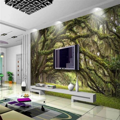 Beibehang Custom 3d Wallpaper Forest In The Path Of High Definition
