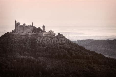 Castle Hohenzollern Over The Clouds Stock Image Image Of Fairytale