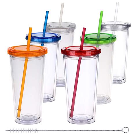 Best Insulated Plastic Drinking Glasses Dishwasher Safe Double Wall