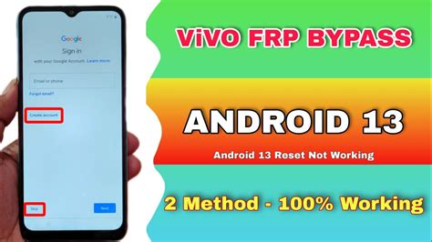 Vivo Frp Bypass Android 13 Reset Not Working Vivo Android 13 Frp