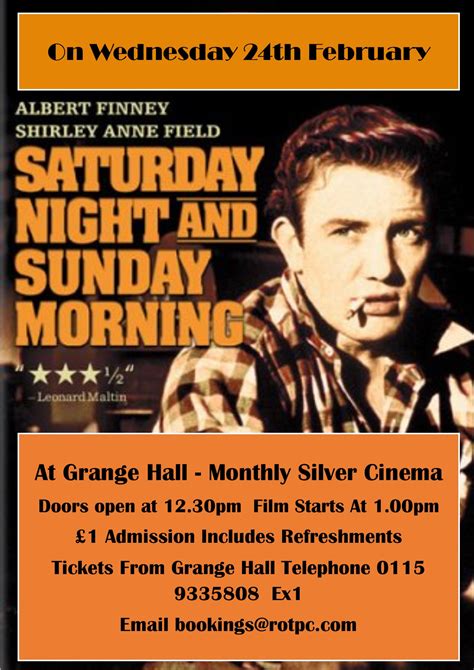 Saturday Night And Sunday Morning Cinema 24 February 2016 Radcliffe On