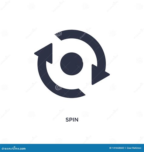 Spin Icon On White Background Simple Element Illustration From Arrows