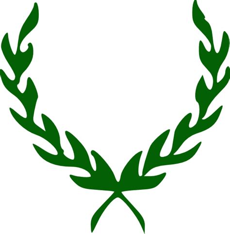 Green Laurel Wreath Clip Art at Clker.com  vector clip art online