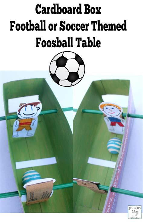 Cardboard Box Football Or Soccer Themed Foosball Table Sports