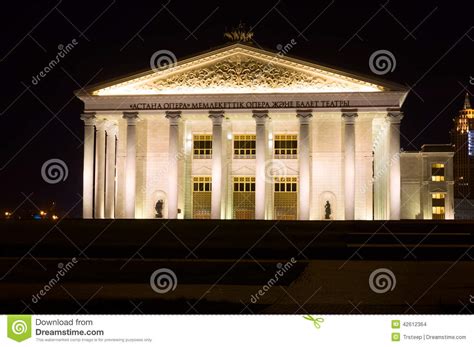 Night View Of Astana Opera Editorial Stock Image Image Of