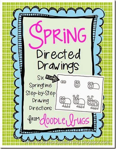 Doodle Bugs Teaching First Grade Rocks Spring Directed Drawings