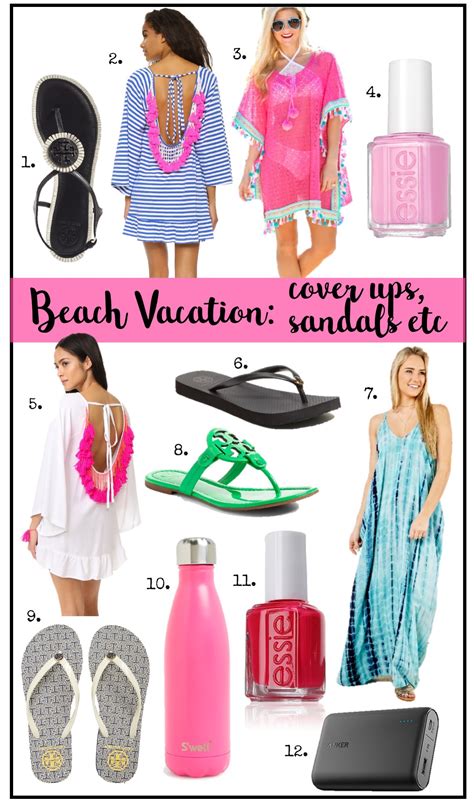 Beach Vacation Must Haves Hats Bags Sandals Jewelry And More