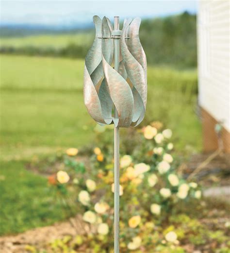 A New Spin On Garden Art Our Impressively Sized Tulip Spinner Catches