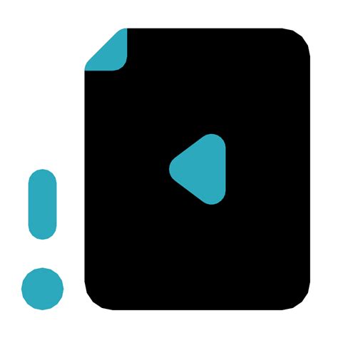 File Video Alert Left 2 Vector Svg Icon Svg Repo