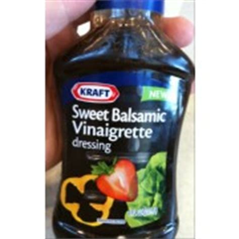 Dressing is ready to enjoy after a quick shake kraft sun dried tomato vinaigrette dressing is made with quality ingredients light textured dressing works well as a marinade Kraft Sweet Balsamic Vinaigrette: Calories, Nutrition ...