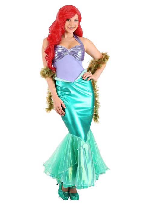 Disney Little Mermaid Ariel Deluxe Costume For Women Halloween