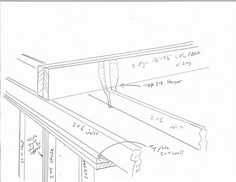 Im Installing An Lvl Beam Above The 2 X 6 Ceiling Joists