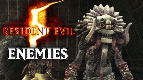 Resident Evil 5 Ps3 All Regular Enemies Compilation Youtube