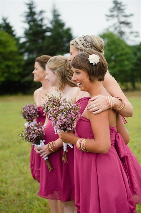 Adorable Bridesmaids In Pink