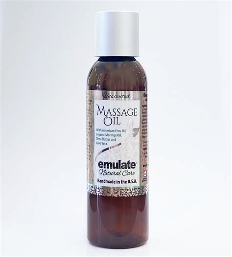 Massage Oil With Moringa And Emu Oils Unscented