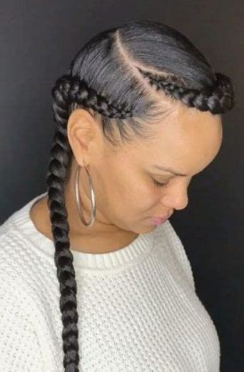 Watch in 1080p hdhey yall !! 2 Goddess Braids with Weave | New Natural Hairstyles