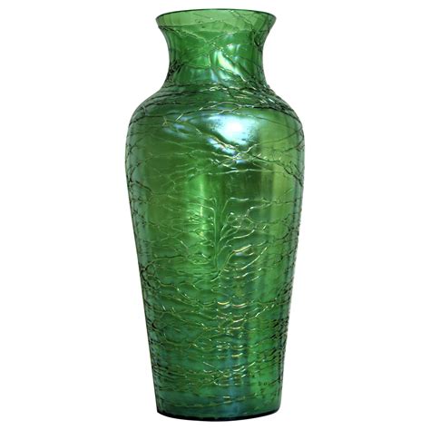 Scottish Monart Green Art Glass Vase For Sale At 1stdibs