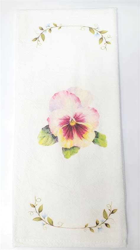 Carol Wilson Fine Arts E1 Flour Sack Hand Cotton Tea Towel 16x24in