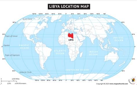 Where Is Libya Located Location Map Of Libya