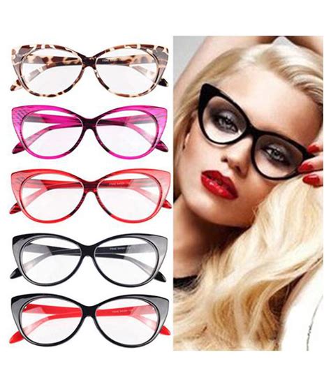 women classic sexy vintage cat eye shape plastic plain eye glasses frame eyewear buy women