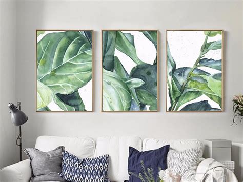 Set of 3 Tropical Leaf Print Set Monstera Leaf Tropical Art | Etsy | Tropical decor, Tropical ...
