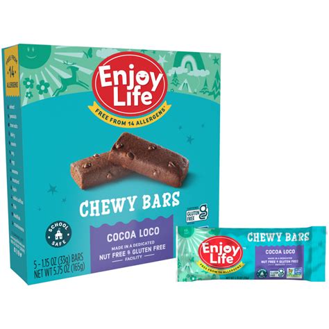 Enjoy Life Cocoa Loco Soft Baked Chewy Bars 5 Bars