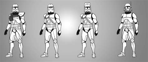 Clone Variations By Smacksart On Deviantart Star Wars Clone Wars