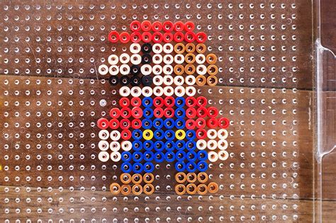 Stand Up Perler Bead Characters With Mario — All For The Boys
