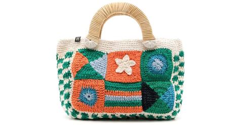 Nannacay Karin Patchwork Crochet Tote Bag Lyst Uk