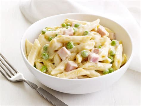 How to make my simple pasta with peas and ham. Four-Cheese Pasta With Peas and Ham — Recipe of the Day | FN Dish - Behind-the-Scenes, Food ...