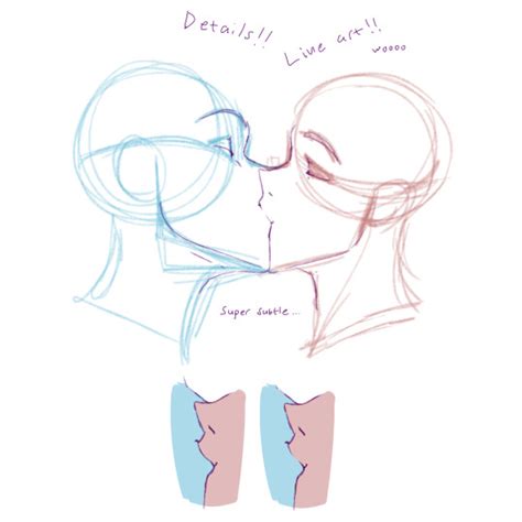 2 People Kissing Drawing Reference Rysunek Ołówkiem Krok Po Kroku