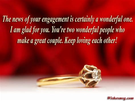 Engagement wishes for newly engaged couples. 120+ Engagement Wishes, Messages and Greetings - WishesMsg