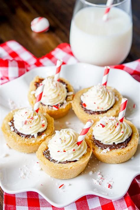 Peppermint Hot Chocolate Cookie Cups The Love Nerds