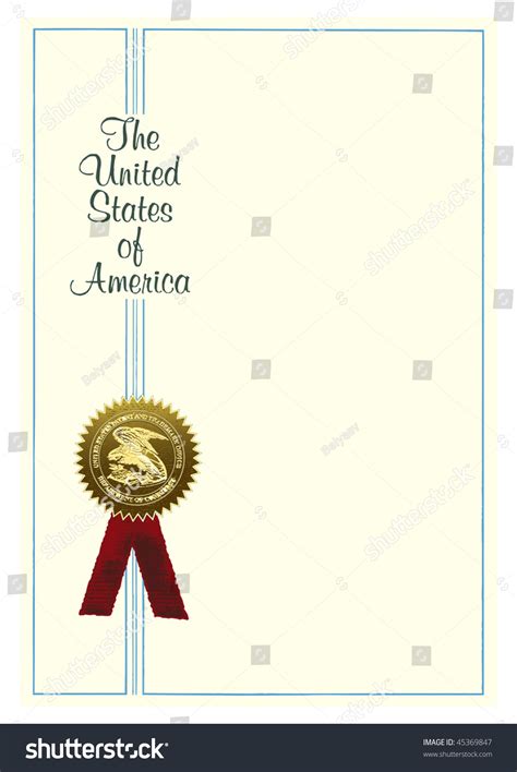 Blank Scientific Patent Medal Stock Vector Royalty Free 45369847