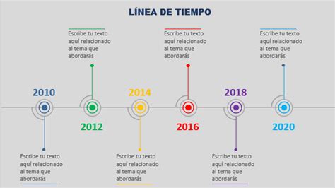 Plantilla De Línea Del Tiempo En Powerpoint Con Animación Tecpro Digital