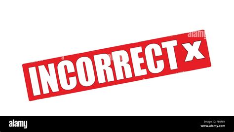 Incorrect Symbol Hi Res Stock Photography And Images Alamy