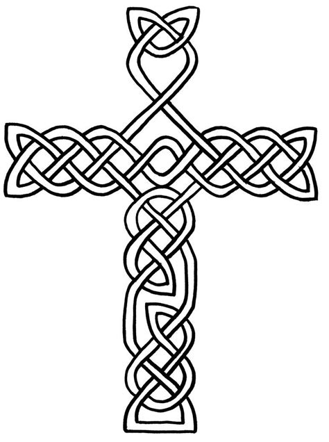 Printable Celtic Cross Coloring Pages For Kids And For Adults
