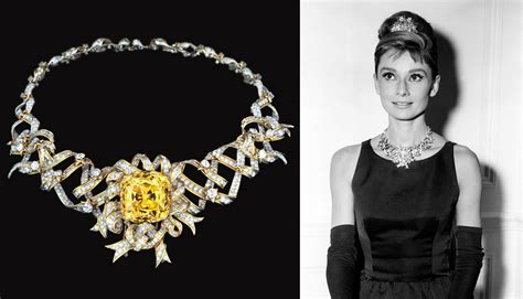 Audrey Hepburn Und Der Legend Re Yellow Diamond Von Tiffanys New