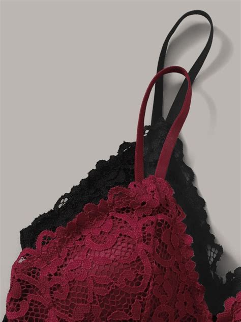 4pack floral lace bralette set shein usa