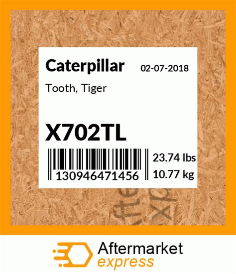 X702tl Tooth Tiger Fits Caterpillar Price 10725
