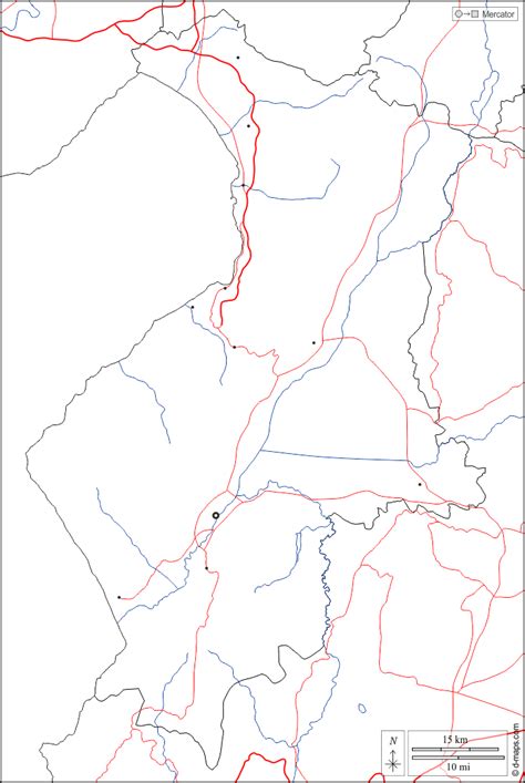哈塔伊省 免费地图 免费的空白地图 免费的轮廓地图 免费基地地图 边界 水文学 主要城市 道路 白