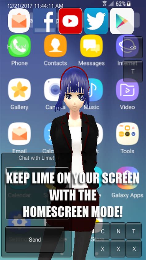 Anime Assistant 3d Ai Maid Lime Sbrappstore For Android