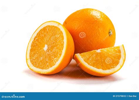 Fresh Oranges On White Background Stock Image Image Of Round