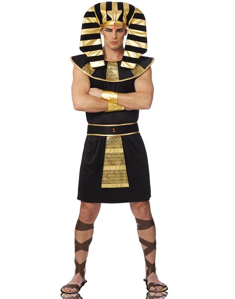 Men King Tut Costume Adult Egyptian Pharoah God Halloween Fancy Dress Roegh Nl