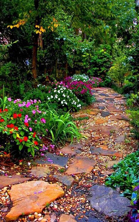 33 Flagstone And Gravel Walkway Ideas