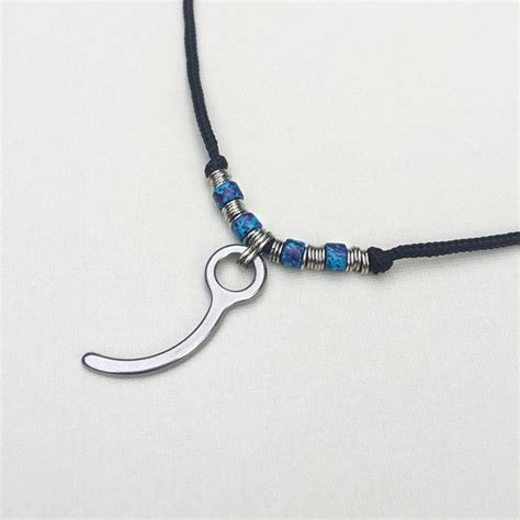 Skydive Blue Closing Pin Necklace